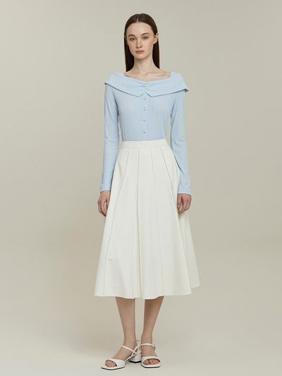 IT MICHAA Panel Piping Flare Skirt (ITP4WSK780)