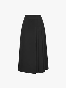 IT MICHAA Pleated Panel Midi Flared Skirt ITP2BSK510 (2COLOR)