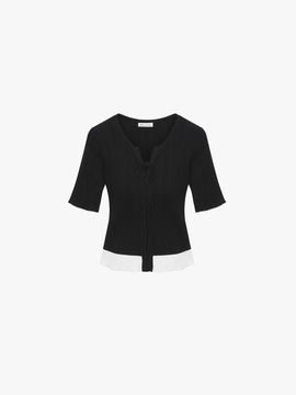 IT MICHAA String Detail Ribbed Slim Fit Sweater (ITO4KPO840)