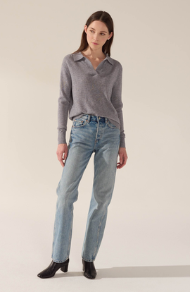 Italic Italic Camila Airy Cashmere Collared Sweater