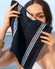 Italic Italic Nautilus Washcloth Set in Navy/White at Urban Outfitters - 1