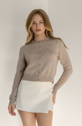 Italic Italic Sadie Cashmere Crew Cardigan