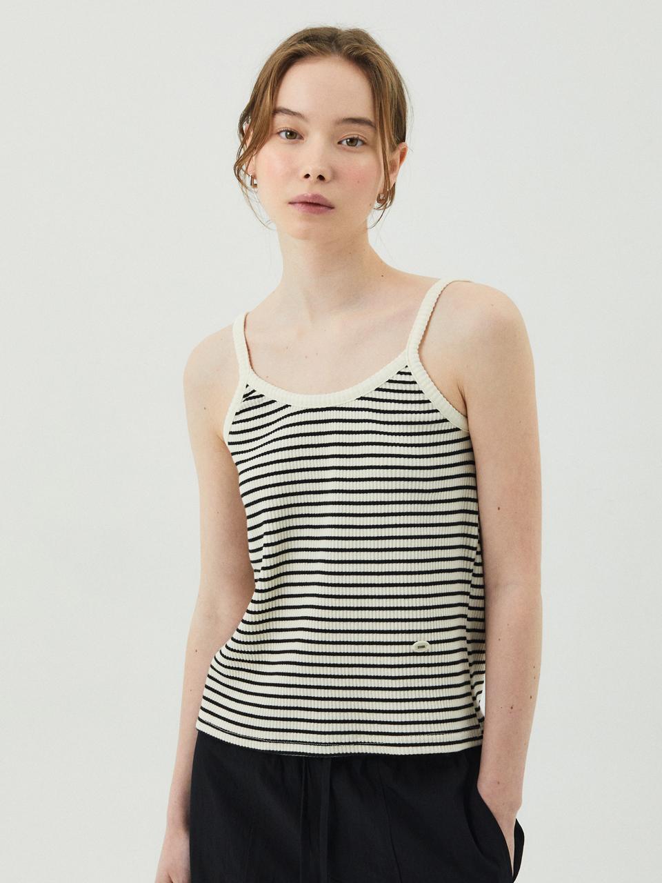 ITER Eddy Stripe Sleeveless_Black