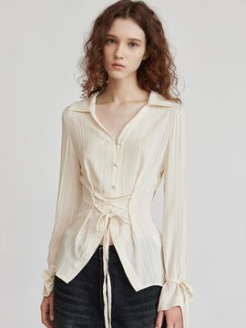 ITOV SEOUL a corset lace shirt