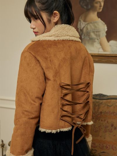 ITOV SEOUL Back Ribbon Crop Mustang