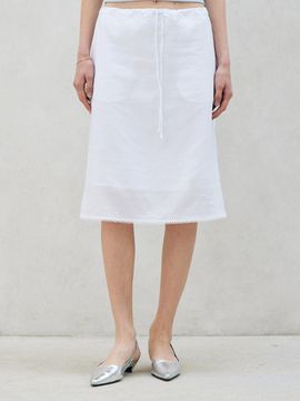 ITOV SEOUL cotton lace midi skirt WH