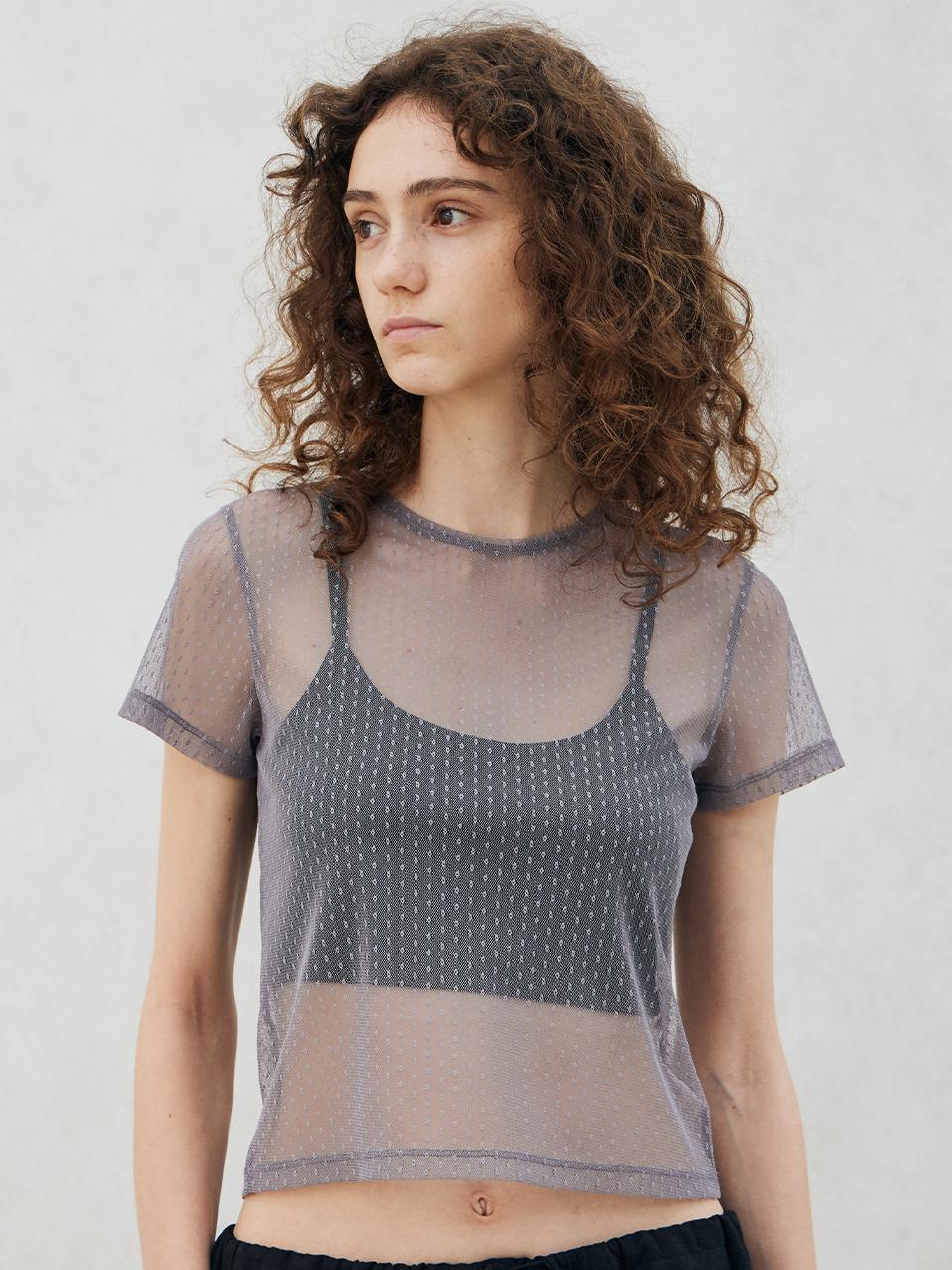 ITOV SEOUL Lace Layered Top GY