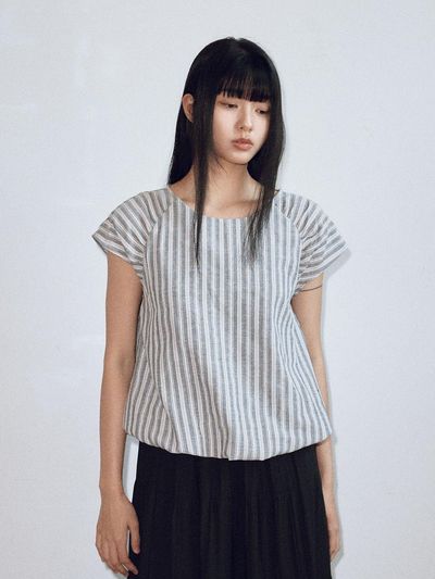itte IT_Striped sleeve shirt_2color