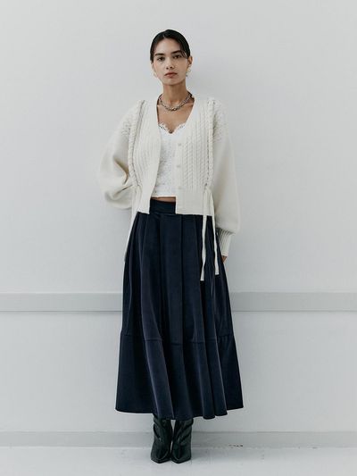 itte IT_Velvet winter banding skirt_2color