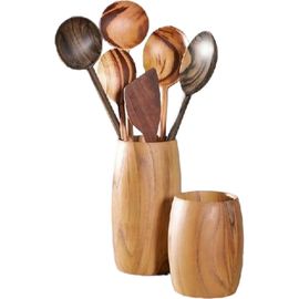 Itza Wood Itza Wood Teak Utensil Holder