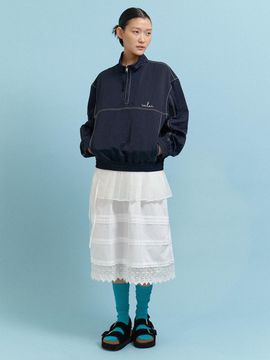 IULAI Atman anorak jumper Oxford Casual Jacket [navy]