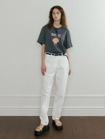 IULAI Sand washing pants White