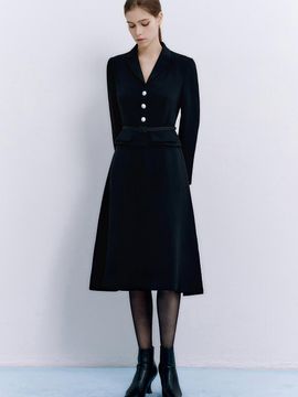 IvanaHelsinki Ericka Flare Long Sleeve Dress (2 Colors)