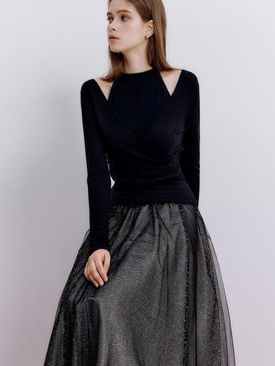 IvanaHelsinki Isabelle Ribbed Wrap Knit (2 Colors)