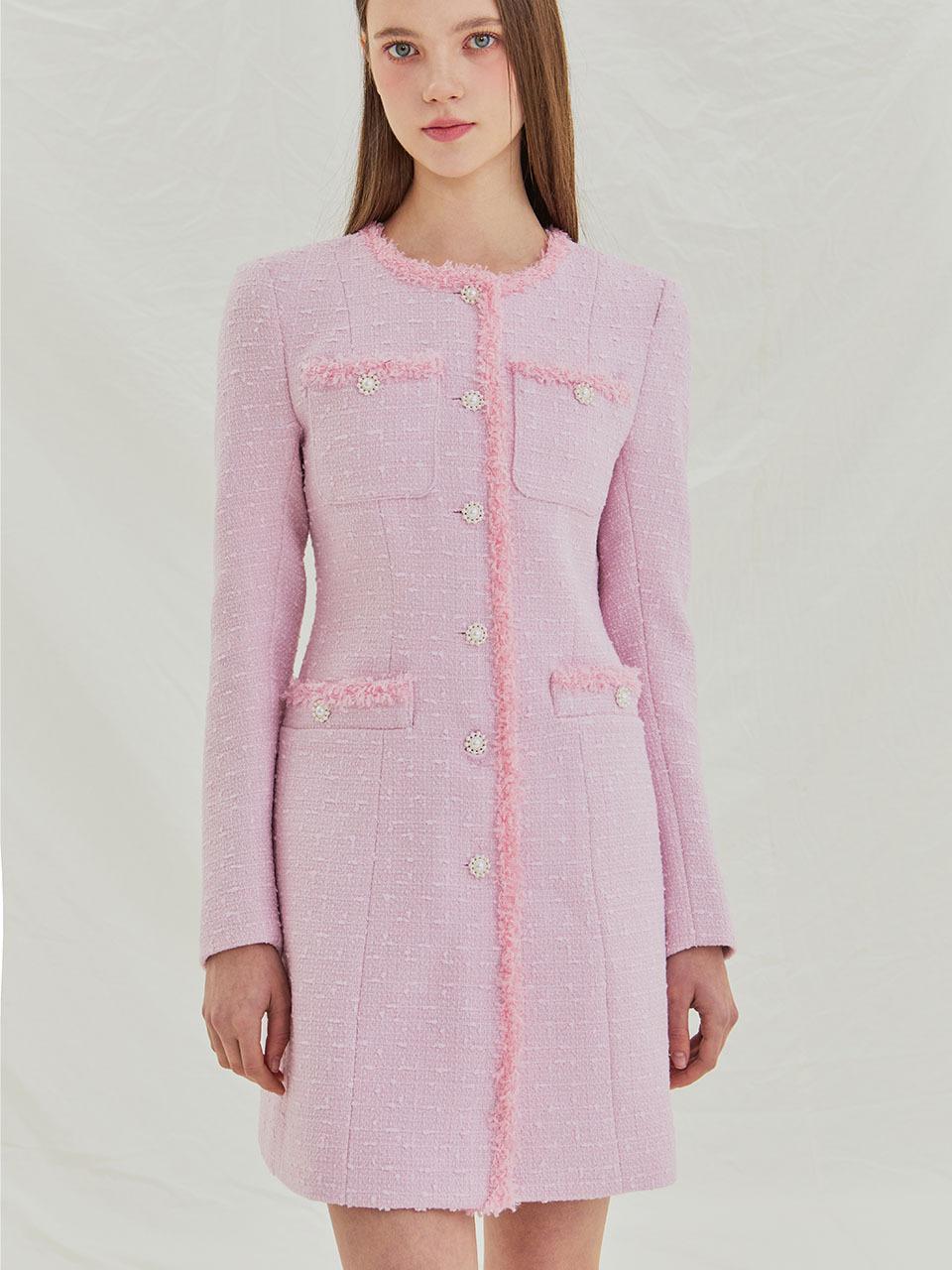IvanaHelsinki Loistaa Tweed Dress - Pink