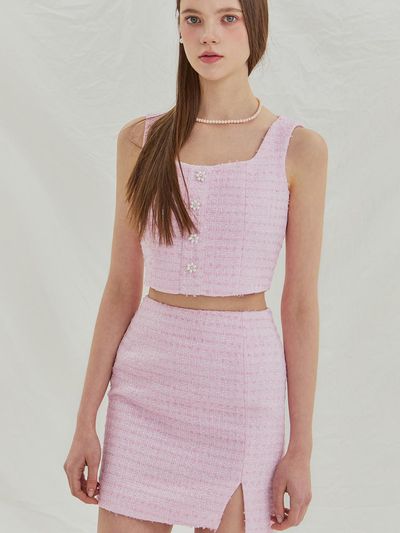 IvanaHelsinki Lora Tweed Vest (3 Colors)