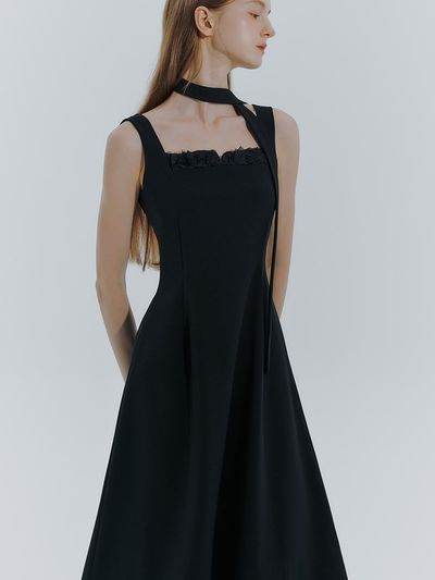 IvanaHelsinki Rose Block Flare Dress