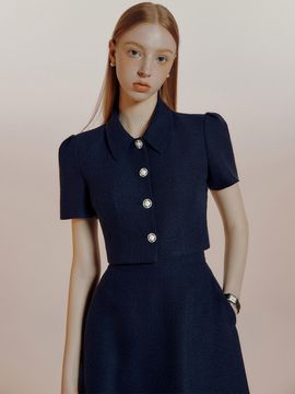 IvanaHelsinki Russu Tweed Cropped Jacket (4 Colors)