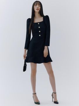 IvanaHelsinki Tweed Mini Sophisticated Dress