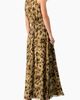 IVONNE IVONNE Abstract Animal Print Chiffon, Sleeveless Cinched-Waist A-Line Maxi Dress - 2