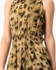 IVONNE IVONNE Abstract Animal Print Chiffon, Sleeveless Cinched-Waist A-Line Maxi Dress - 5