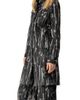 IVONNE IVONNE Abstract Denim Long Jacket - 3