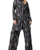 IVONNE IVONNE Abstract Denim Long Jacket - 4