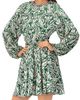 IVONNE IVONNE Baroque Print Mini Dress with Belted Waist - 3