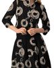 IVONNE IVONNE Black Cropped Shirt with Circular Embroidery  - 1