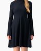 IVONNE IVONNE Boat-Neck Long Sleeve A-Line Dress - 1