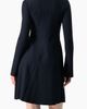 IVONNE IVONNE Boat-Neck Long Sleeve A-Line Dress - 2