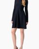 IVONNE IVONNE Boat-Neck Long Sleeve A-Line Dress - 3