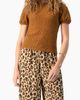 IVONNE IVONNE Button-Front Knit Crewneck Blouse - 1