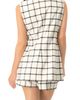 IVONNE IVONNE Check Double Breasted Vest - 2