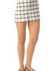 IVONNE IVONNE Check High-Waisted Tailored Shorts - 3