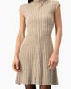IVONNE IVONNE Chic Cable-knit A-line Dress - 1