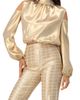 IVONNE IVONNE Cold-Shoulder Blouse with Back Bow - 3
