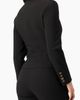 IVONNE IVONNE Collarless Tailored Blazer with Golden Crest Buttons - 2