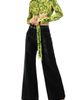 IVONNE IVONNE Cropped Animal Print Shirt With Waist tie - 4