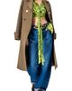 IVONNE IVONNE Cropped Animal Print Shirt With Waist tie - 5