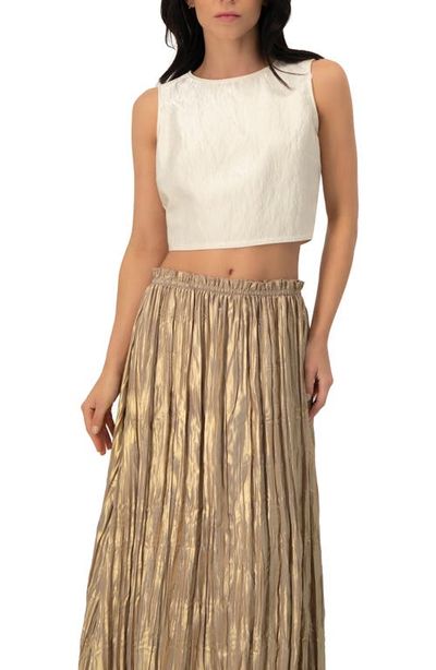IVONNE IVONNE Cropped Sleeveless Top with Back Zip