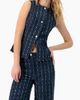 IVONNE IVONNE Denim Vest with Front Buttons - 1