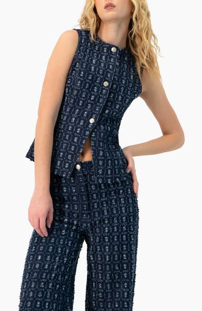 IVONNE IVONNE Denim Vest with Front Buttons