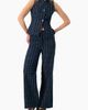 IVONNE IVONNE Denim Vest with Front Buttons - 4