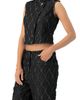 IVONNE IVONNE Distressed Denim Vest - 3