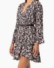 IVONNE IVONNE Dolan Sleeve Short Floral V-Neck Dress - 3