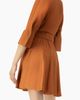 IVONNE IVONNE Dolman Sleeve Solid Dress with Belt - 2
