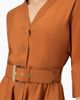 IVONNE IVONNE Dolman Sleeve Solid Dress with Belt - 5