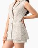 IVONNE IVONNE Double-Breasted Bouclé Blazer Vest - 3