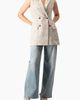 IVONNE IVONNE Double-Breasted Bouclé Blazer Vest - 5